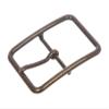 1 1/2" (38 mm) Nickel Free Center Bar Single Prong Rectangular Belt Buckle, Antique Brass view 1