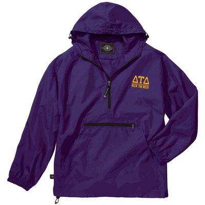 Delta Tau Delta DTD Pack-N-Go Pullover 2X-Large Purple