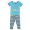 KicKee Pants Short Sleeve Pajama Set Little Boys, Dusty Sky Porcupine, 18-24 Months view 1