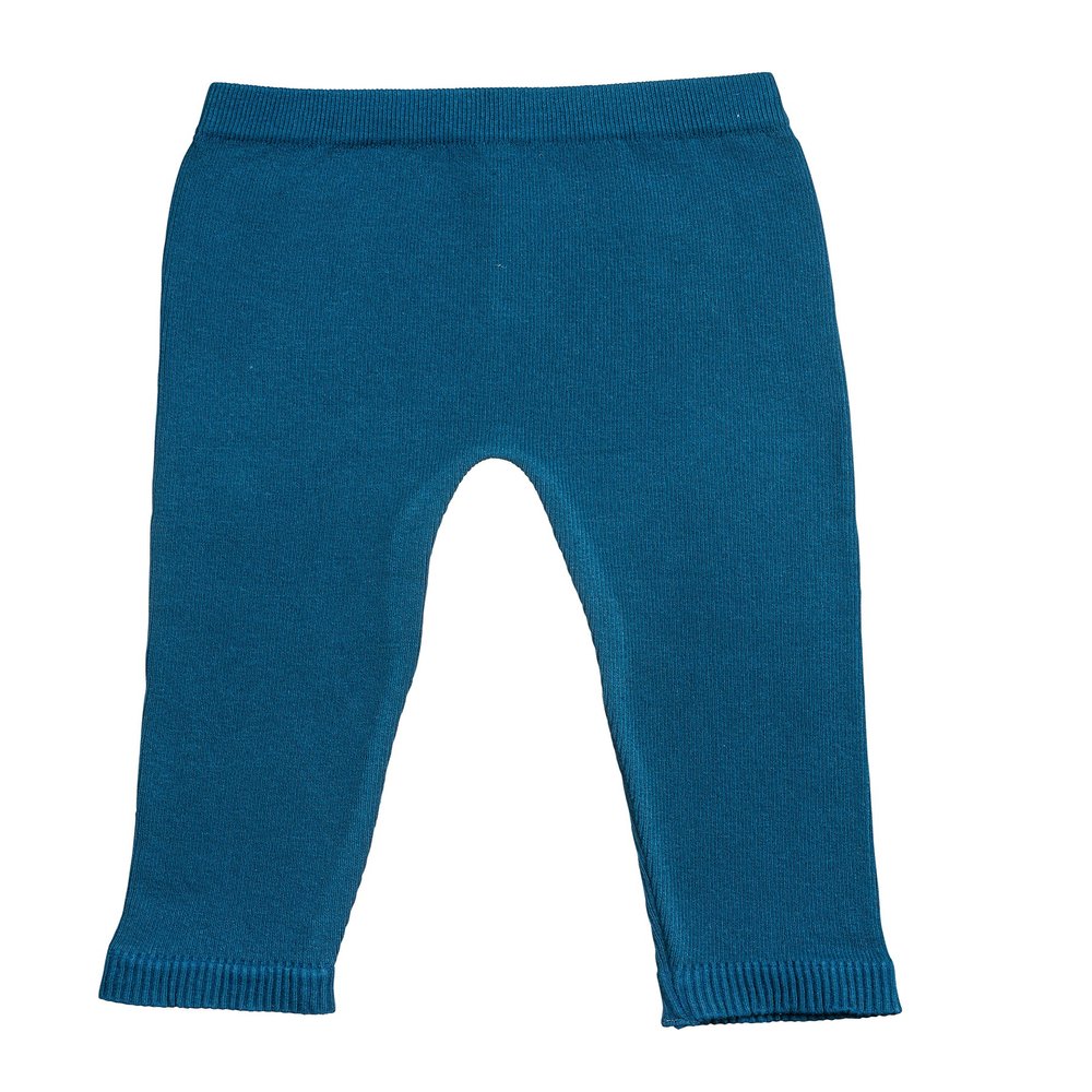 Silky Toes Baby Leggings, Toddler Seamless Soft Cotton Knit Pants for Girls and Boys (6-12 Months, Teal)