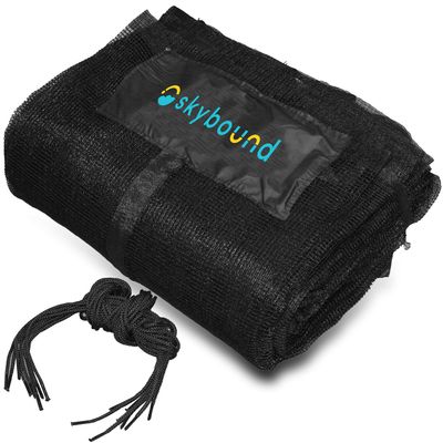 SkyBound 12ft Trampoline Net for Trampolines Using 6 Straight Poles or 3 Arches (Fits Jump Zone)