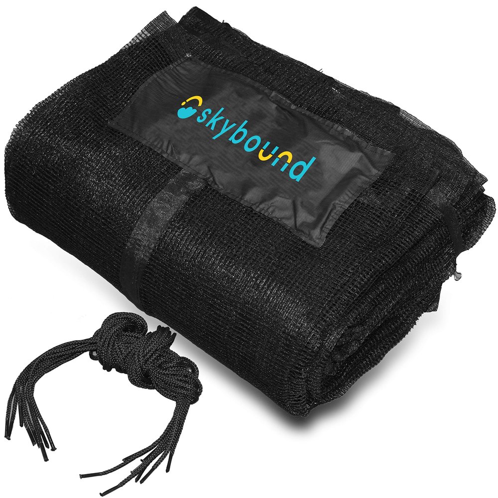 SkyBound 12ft Trampoline Net for Trampolines Using 6 Straight Poles or 3 Arches (Fits Jump Zone)