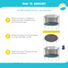 SkyBound 12ft Trampoline Net for Trampolines Using 6 Straight Poles or 3 Arches (Fits Jump Zone) view 4