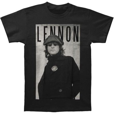 Men's John Lennon John Lennon Cabbie Portrait T-Shirt X-Large Black