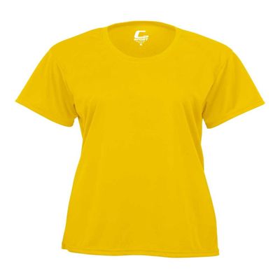 Badger Sport C2 Gold Ladies 2XL Short Sleeve Wicking Tee