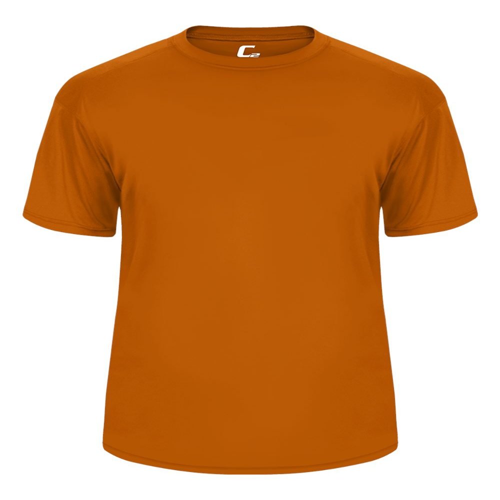 Badger Sport C2 Orange Youth XS Short Sleeve Wicking Tee