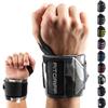 Fitgriff Wrist Wraps for Weightlifting (18") Heavy-Duty Support for Gym, Bench Press, and Pushups (1 Pair) - for Men and Women (Grey-Camo) view 1