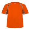 Badger Sport Orange Digi-Camo Adult XL Short Sleeve view 1