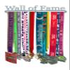 'Wall of Fame' LARGE Medal Hanger Display Holder Brushed Stainless Steel - Made in Britain view 2