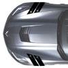 Fender Hash Mark Bars Vinyl Racing Stripes Graphic Decals 4" (Fits Chevy Corvette C7 Stingray) Driver Side - Red view 3