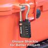 Master Lock 1.31 in. W Steel 4-Dial Combination Luggage Lock 1 pk view 2