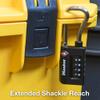 Master Lock 1.31 in. W Steel 4-Dial Combination Luggage Lock 1 pk view 3