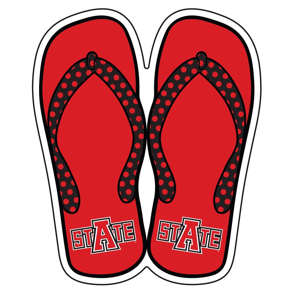 Arkansas State Indians Magnet (A State FLIP Flops Magnet (3",6",12"), 3 in)