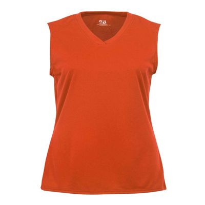 Badger Sport Burnt Orange Girls XL Girls Sleeveless Wicking