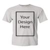 Add Your Own and Text Design Custom Personalized Adult T-Shirt Tee (Large, Ash) view 1