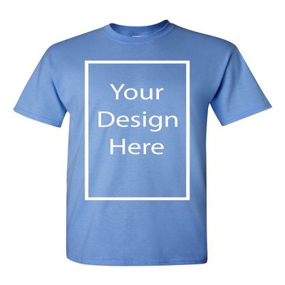 Add Your Own and Text Design Custom Personalized Adult T-Shirt Tee (X Large, Carolina Blue)