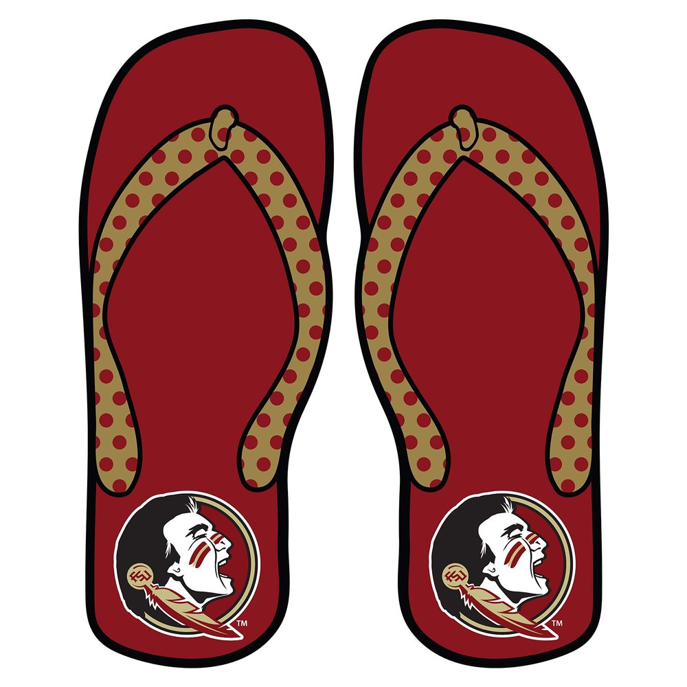 Craftique Florida State Seminoles Decal (FSU FLIP Flop Decal (4",6"), 6 in)