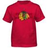 NHL Chicago Blackhawks Kane P Fractal Camo Player Short Sleeve Tee, Small/(4), Red view 1