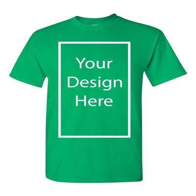 Add Your Own and Text Design Custom Personalized Adult T-Shirt Tee (X Large, Irish Green)