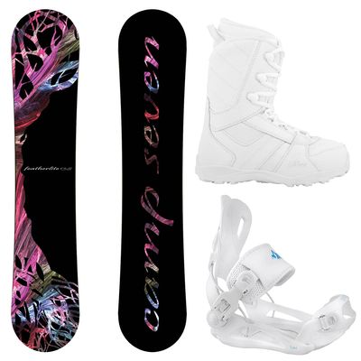 Package-Camp Seven Featherlite Snowboard 138 cm-System Lux Bindings-Siren Lux Women's Snowboard Boots-8