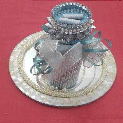 Vasavi Engagement Ring Platter Tray without Rings