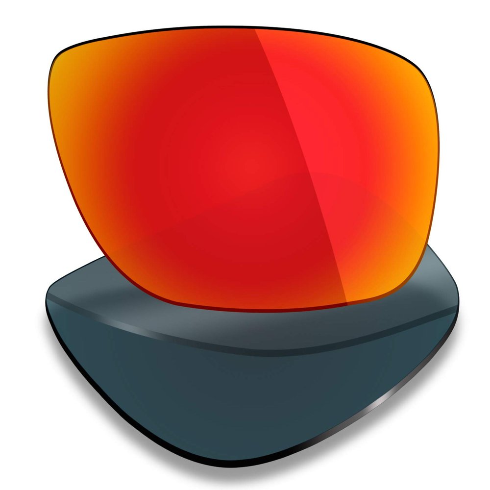 Mryok Polarized Replacement Lenses for Oakley Dispatch 1 OO9090 - Fire Red