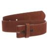 1 1/2" Snap On Suede Leather Belt Strap, Brown | 32 view 2
