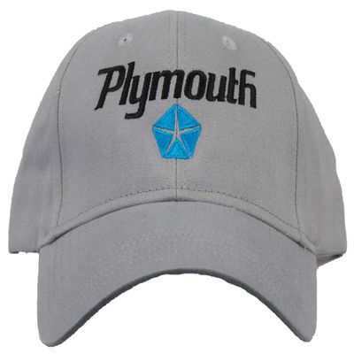 A&E Designs Chrysler Plymouth Hat Embroidered Cap, Grey