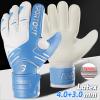Sportout Youth&Adult Goalie Goalkeeper Gloves,Strong Grip for The Toughest Saves, with Finger Spines to Give Splendid Protection to Prevent Injuries 3 Colors (Blue, 9) view 2