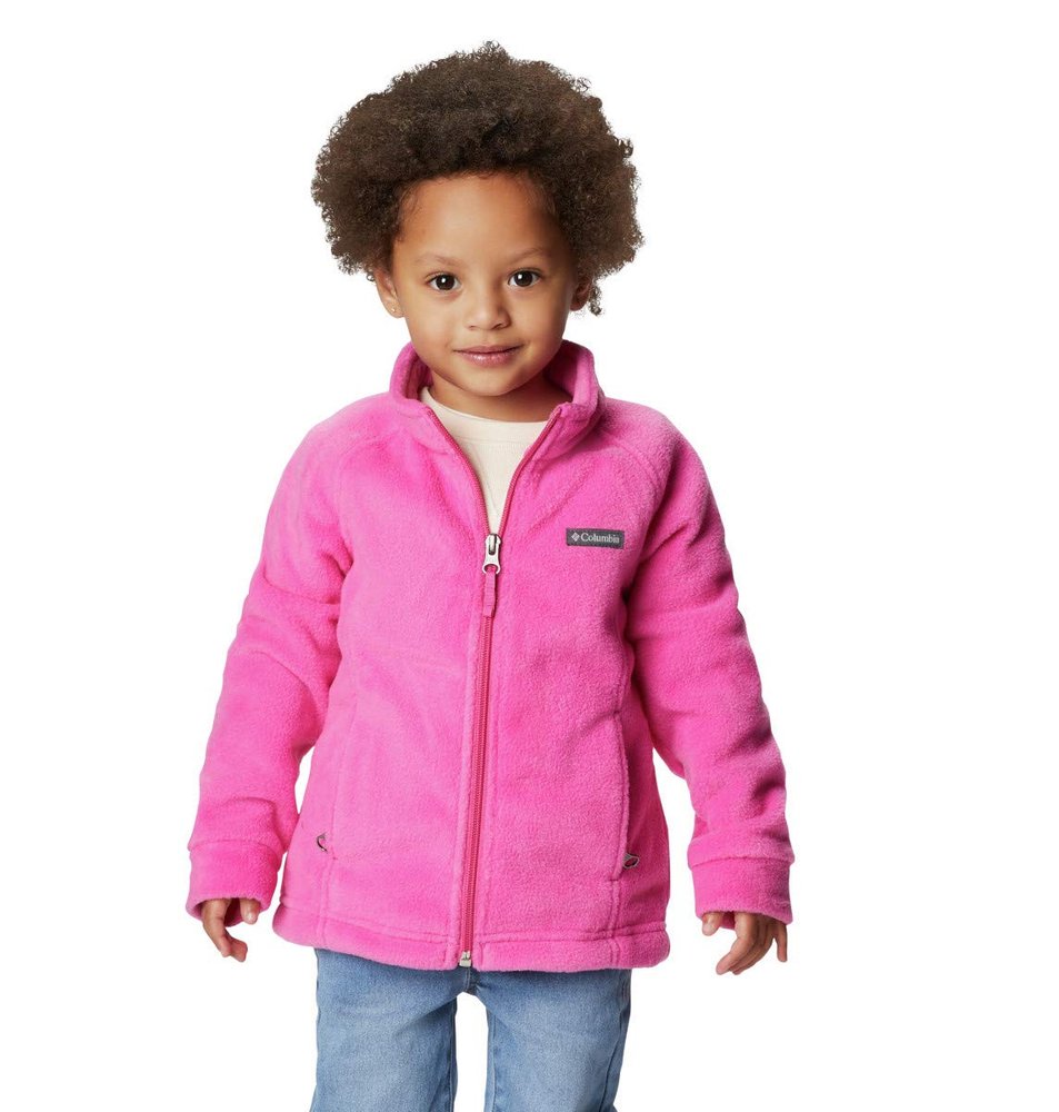 Columbia Baby Girls Benton Springs Fleece Jacket, Pink Ice, Medium