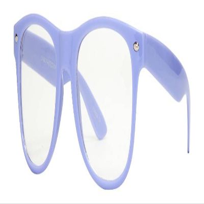 Gravity Shades Horn-Rimmed Clear Sunglasses, Lilac