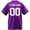 Custom Football Jersey for Men You Design Online in Adult Medium in Purple view 2