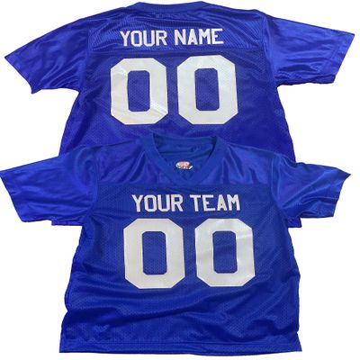 Custom Football Jersey for Men You Design Online in Adult Small in Royal Blue