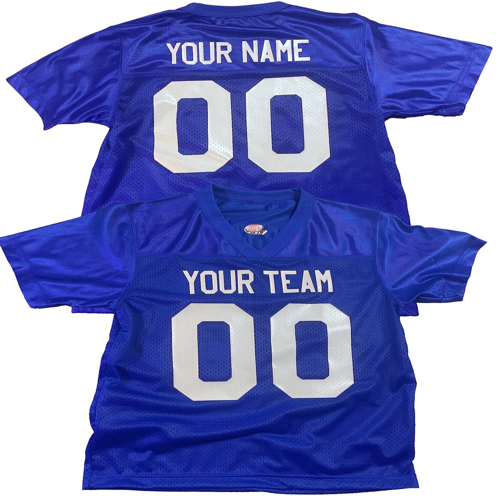 Custom Football Jersey for Men You Design Online in Adult Small in Royal Blue