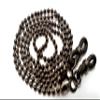2 PACK SPECIAL Eyeglasses Cords - U.S. CHAIN and LEATHER TONGA Black - De Suave Inc (2) view 2