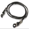 2 PACK SPECIAL Eyeglasses Cords - U.S. CHAIN and LEATHER TONGA Black - De Suave Inc (2) view 3
