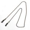 2 PACK SPECIAL Eyeglasses Cords - U.S. CHAIN and LEATHER TONGA Black - De Suave Inc (2) view 4