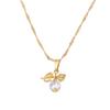 24K Gold Love Crystal Script Rhinestone Pendant Necklace Pendant Jewelry view 1