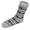 Leisureland Mens Sherpa Lined Knit Winter Fleece Cozy Slipper Socks (One Size, Snowflake Gray) view 1