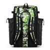 Boombah Superpack Bat Pack - Backpack Version (no wheels) - Holds 4 Bats - Camo Black/Lime Green - For Baseball or Softball view 2