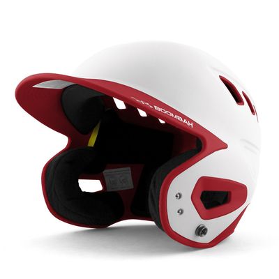 Boombah DEFCON Batting Helmet White/Red - Size Junior 6 1/4" - 7"