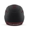 Boombah DEFCON Batting Helmet Black/Maroon - Size Senior 7" - 7 3/4" view 4
