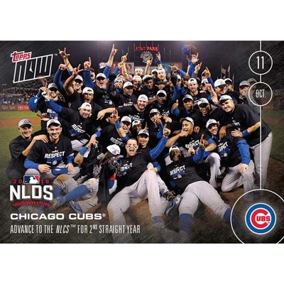 MLB Chicago Cubs Advance to The NLCS #572B Topps Now Trading Card