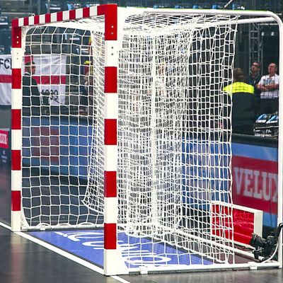 Heavy Duty 1/16'' Handball Goal Nets (White) (Single or Pair)  Professional Quality for Your Handball Court [Net World Sports] (Pair of Nets)