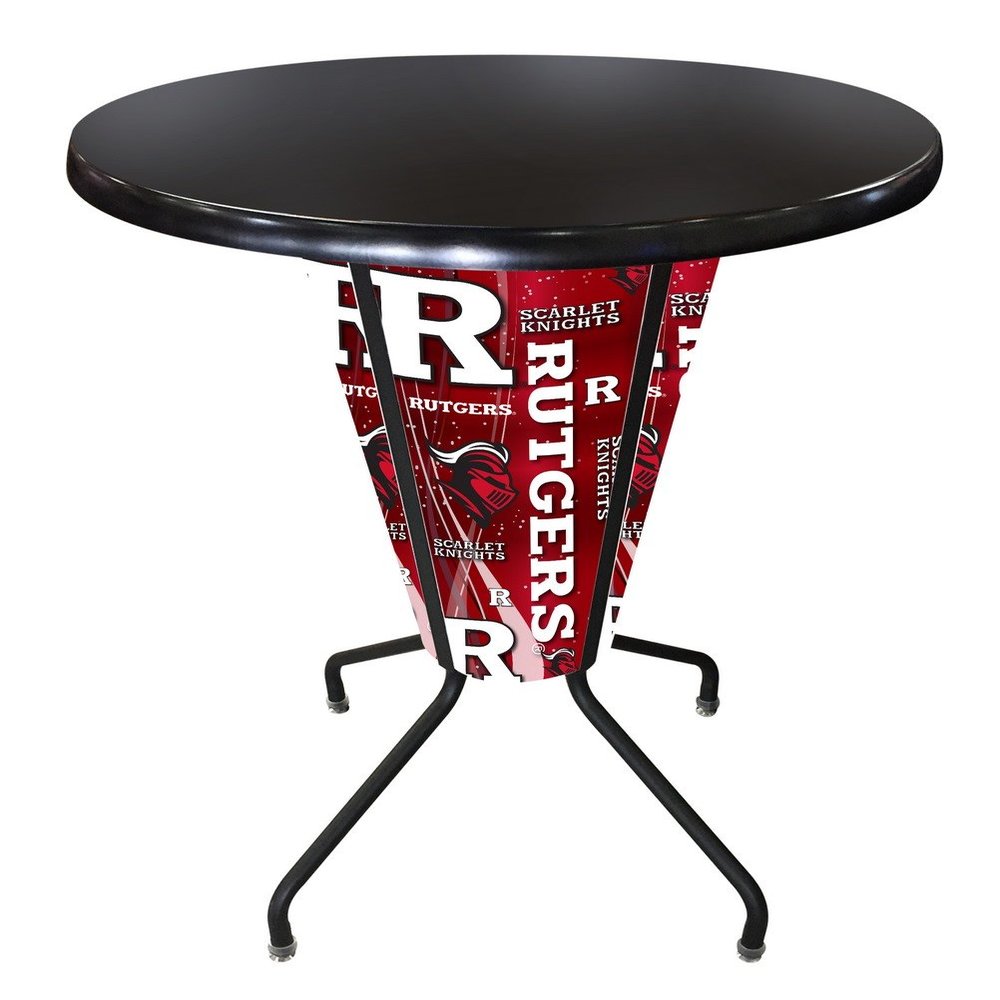 Holland Bar Stool Co. Outdoor/Indoor LED Lighted Rutgers Pub Table