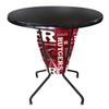 Holland Bar Stool Co. Outdoor/Indoor LED Lighted Rutgers Pub Table view 1