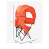 BrylaneHome Outdoor Oversized Canopy Tent Camp Chair Shade Folding Cupholder Zip Windows Storage Carrying Case Beach Yard Trip- Weight Capacity 350LB - Coral view 2