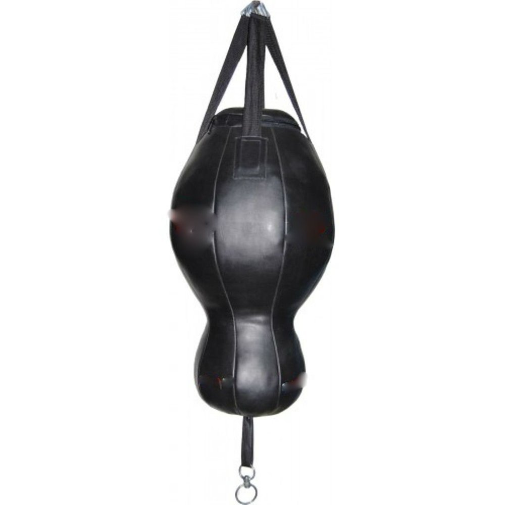 Bestzo Dummy Punching Body Bag - Wide Cylinder Hanging Stripes Black -40 Inch