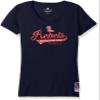 Levelwear NCAA Mississippi Old Miss Rebels Adult Women Daily Capital Script Ladies Tee,XL,Solid Navy view 1