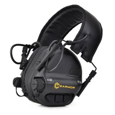 OPSMEN Sport Sound Amplification Gunshot Noise Canceling Hearing Protection Electronic Earmuff Earphone Black M31